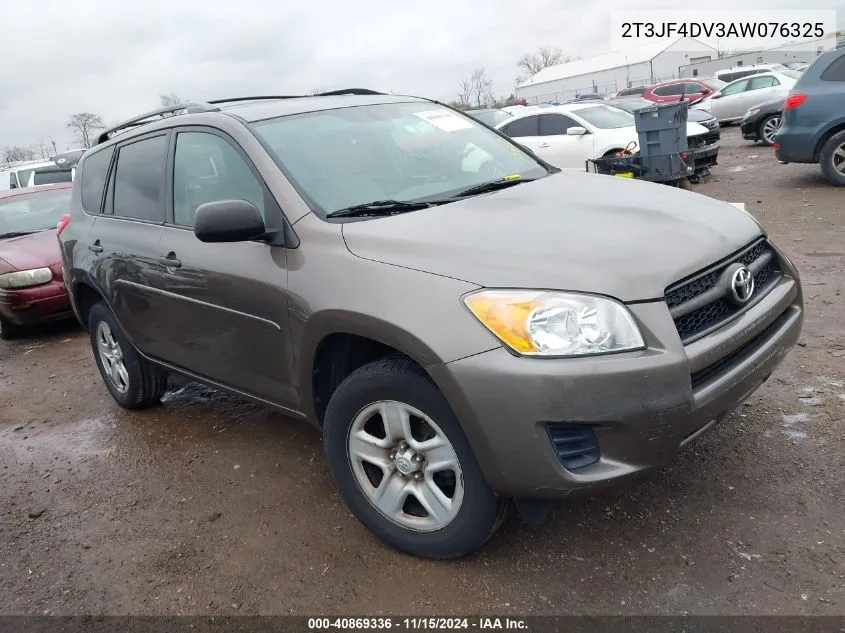 2010 Toyota Rav4 VIN: 2T3JF4DV3AW076325 Lot: 40869336