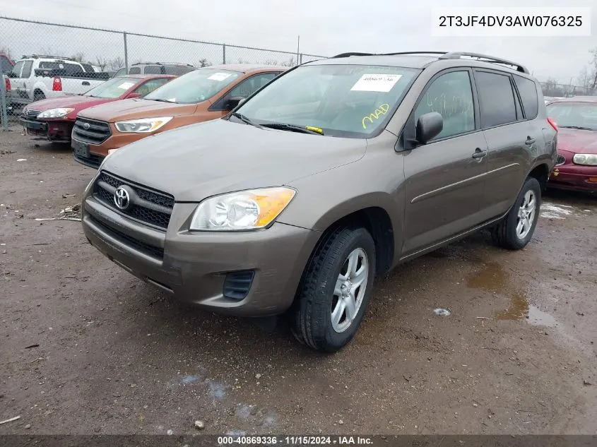 2010 Toyota Rav4 VIN: 2T3JF4DV3AW076325 Lot: 40869336