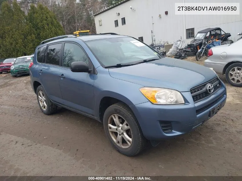 2010 Toyota Rav4 Base V6 VIN: 2T3BK4DV1AW016950 Lot: 40901402