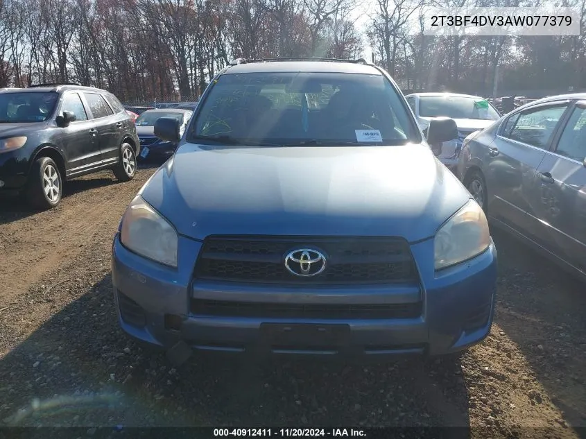 2010 Toyota Rav4 VIN: 2T3BF4DV3AW077379 Lot: 40912411