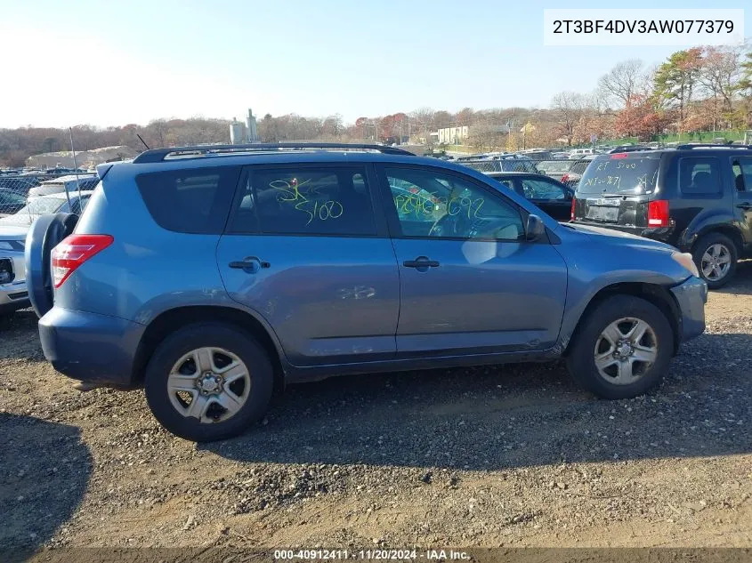 2010 Toyota Rav4 VIN: 2T3BF4DV3AW077379 Lot: 40912411