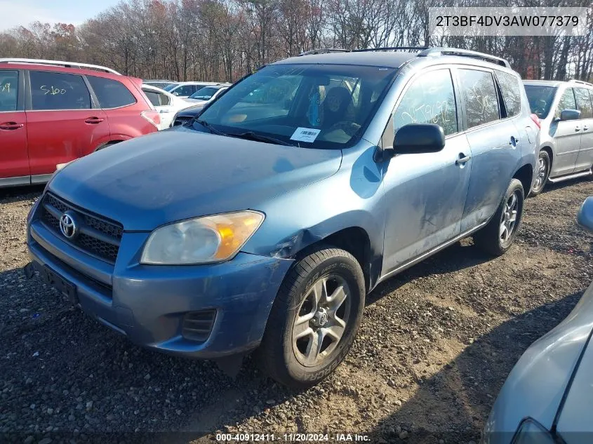 2010 Toyota Rav4 VIN: 2T3BF4DV3AW077379 Lot: 40912411