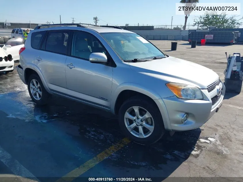 2010 Toyota Rav4 Limited VIN: 2T3YK4DV4AW007234 Lot: 40913760