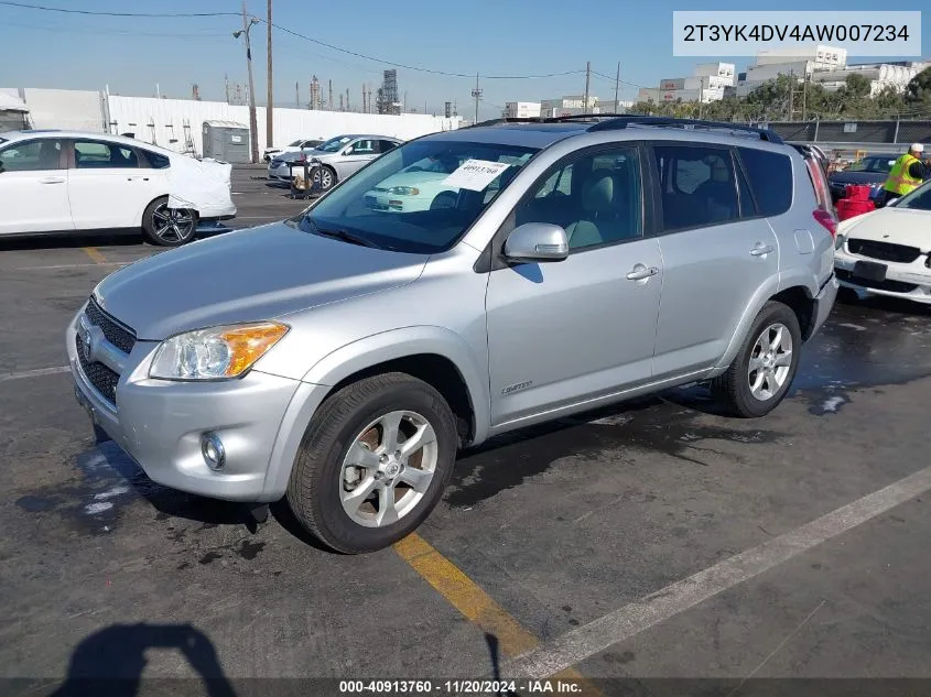 2010 Toyota Rav4 Limited VIN: 2T3YK4DV4AW007234 Lot: 40913760