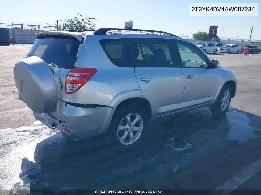 2010 Toyota Rav4 Limited VIN: 2T3YK4DV4AW007234 Lot: 40913760