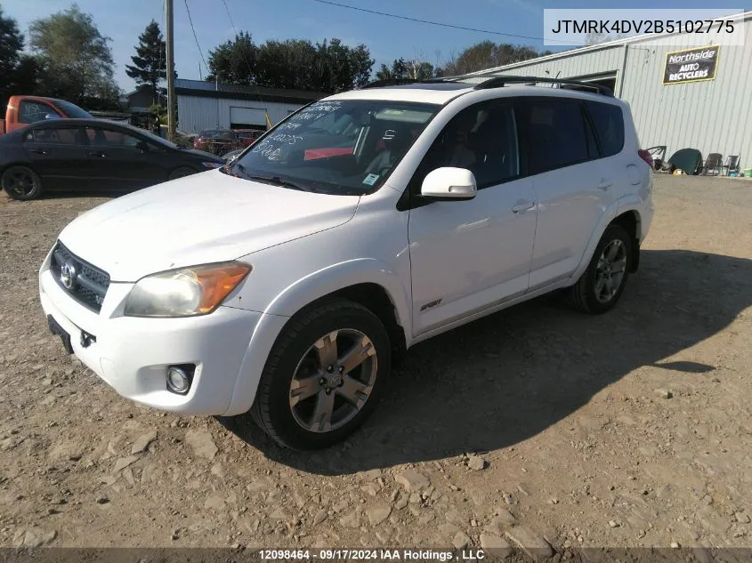 2011 Toyota Rav4 Sport V6 VIN: JTMRK4DV2B5102775 Lot: 12098464