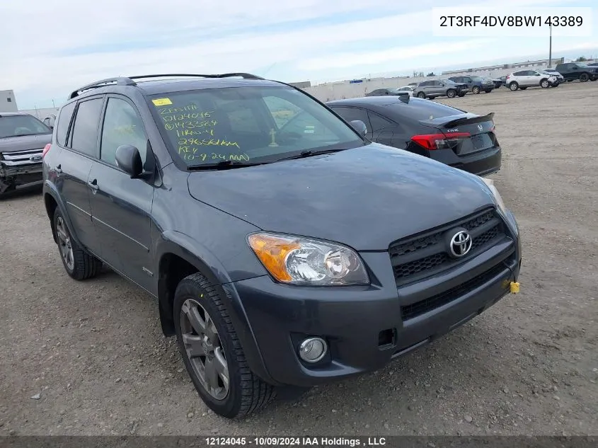 2011 Toyota Rav4 Sport VIN: 2T3RF4DV8BW143389 Lot: 12124045