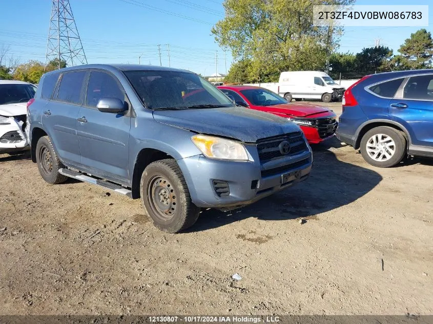 2011 Toyota Rav4 VIN: 2T3ZF4DV0BW086783 Lot: 12130807