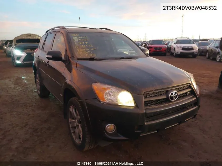 2011 Toyota Rav4 Sport VIN: 2T3RK4DV0BW048532 Lot: 12147660