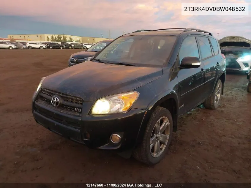 2011 Toyota Rav4 Sport VIN: 2T3RK4DV0BW048532 Lot: 12147660