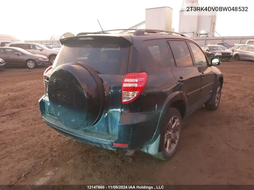 2011 Toyota Rav4 Sport VIN: 2T3RK4DV0BW048532 Lot: 12147660