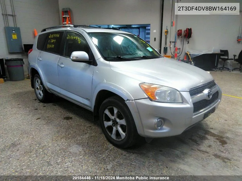 2011 Toyota Rav4 Limited VIN: 2T3DF4DV8BW164169 Lot: 20184446