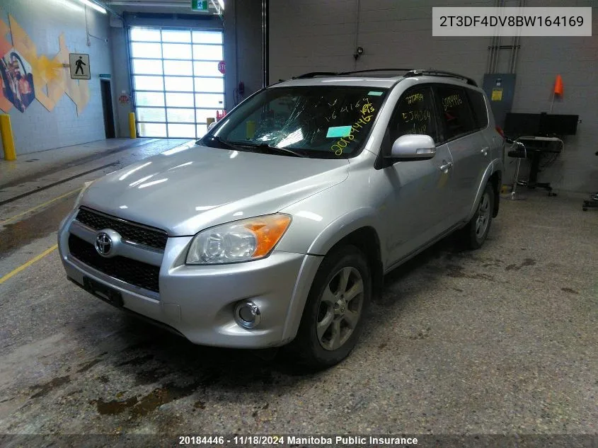 2011 Toyota Rav4 Limited VIN: 2T3DF4DV8BW164169 Lot: 20184446