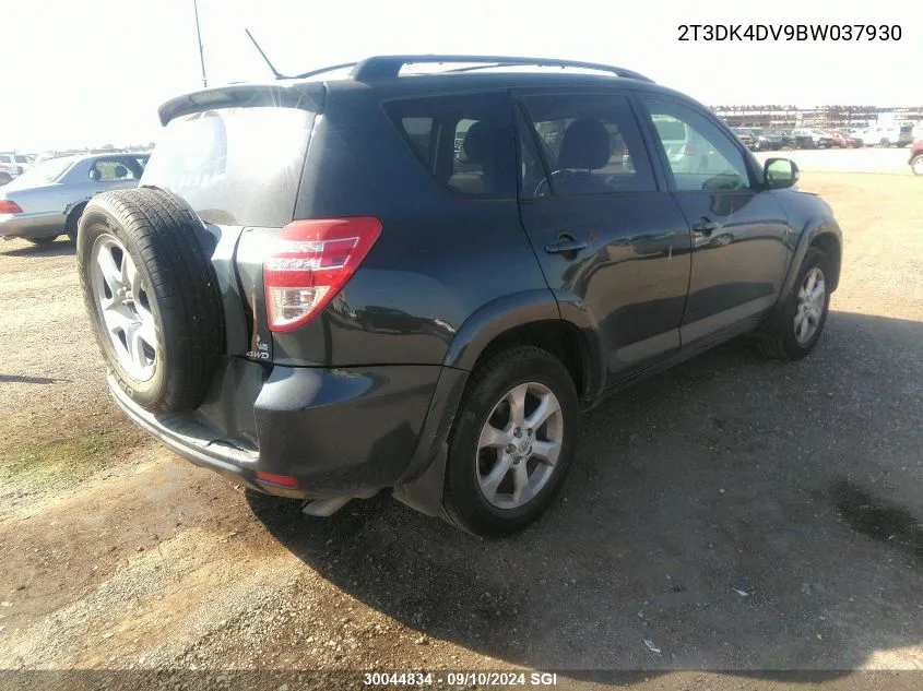 2011 Toyota Rav4 Limited VIN: 2T3DK4DV9BW037930 Lot: 30044834