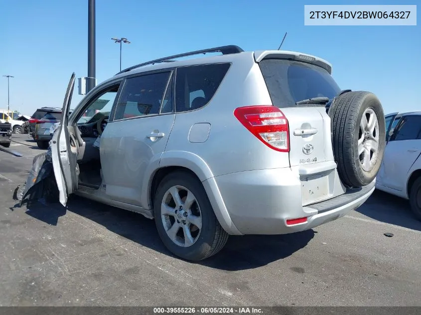 2011 Toyota Rav4 Limited VIN: 2T3YF4DV2BW064327 Lot: 39555226