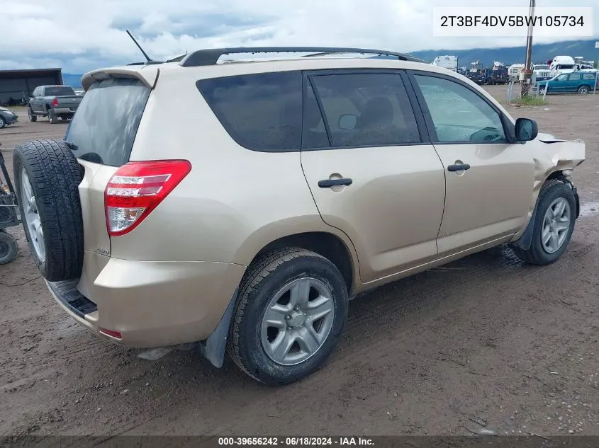 2011 Toyota Rav4 VIN: 2T3BF4DV5BW105734 Lot: 39656242