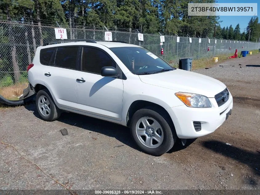 2011 Toyota Rav4 VIN: 2T3BF4DV8BW139571 Lot: 39696328