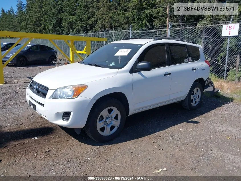 2011 Toyota Rav4 VIN: 2T3BF4DV8BW139571 Lot: 39696328