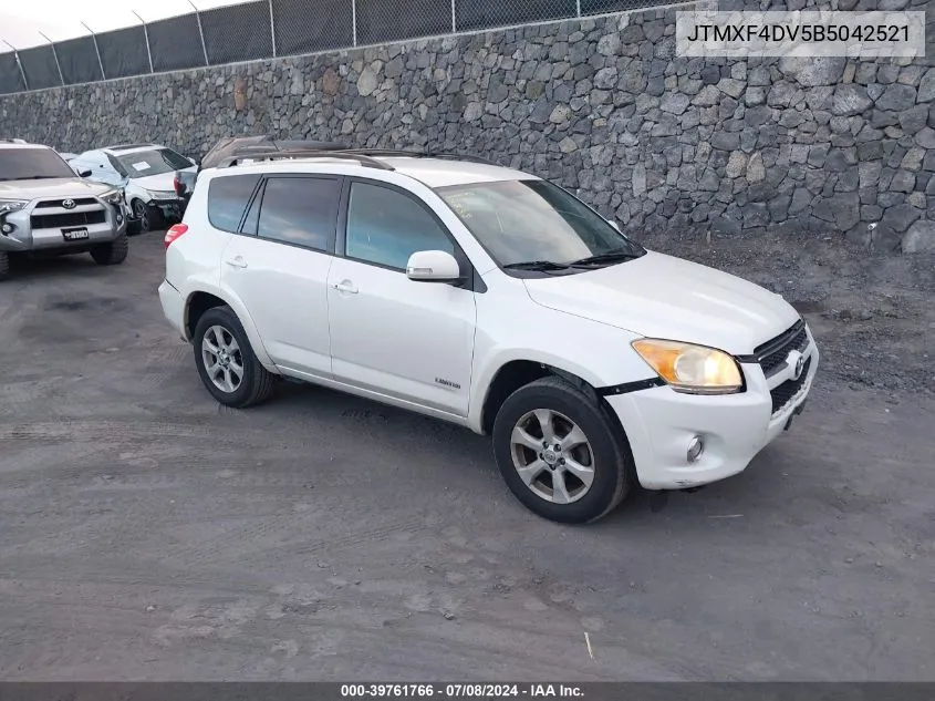 2011 Toyota Rav4 Limited VIN: JTMXF4DV5B5042521 Lot: 39761766