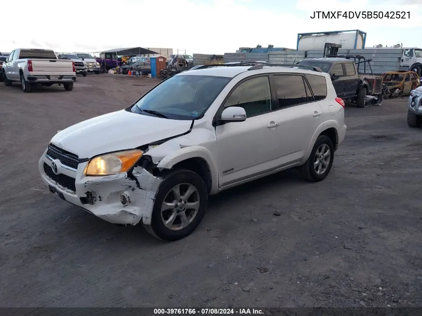 2011 Toyota Rav4 Limited VIN: JTMXF4DV5B5042521 Lot: 39761766