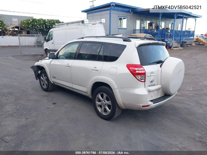 2011 Toyota Rav4 Limited VIN: JTMXF4DV5B5042521 Lot: 39761766