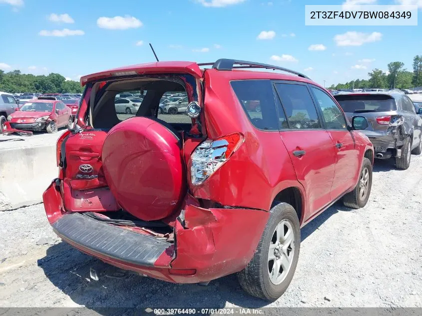 2011 Toyota Rav4 VIN: 2T3ZF4DV7BW084349 Lot: 39764490