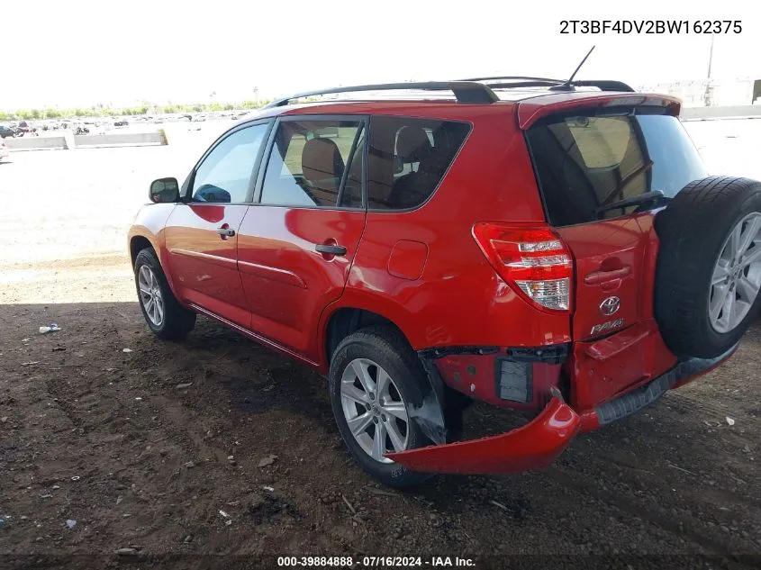 2011 Toyota Rav4 VIN: 2T3BF4DV2BW162375 Lot: 39884888