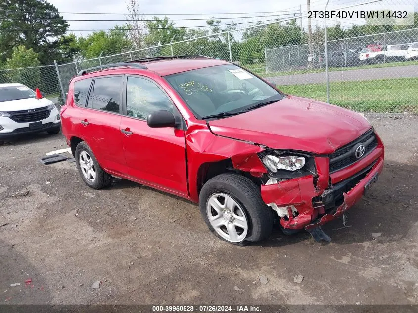 2011 Toyota Rav4 VIN: 2T3BF4DV1BW114432 Lot: 39950528