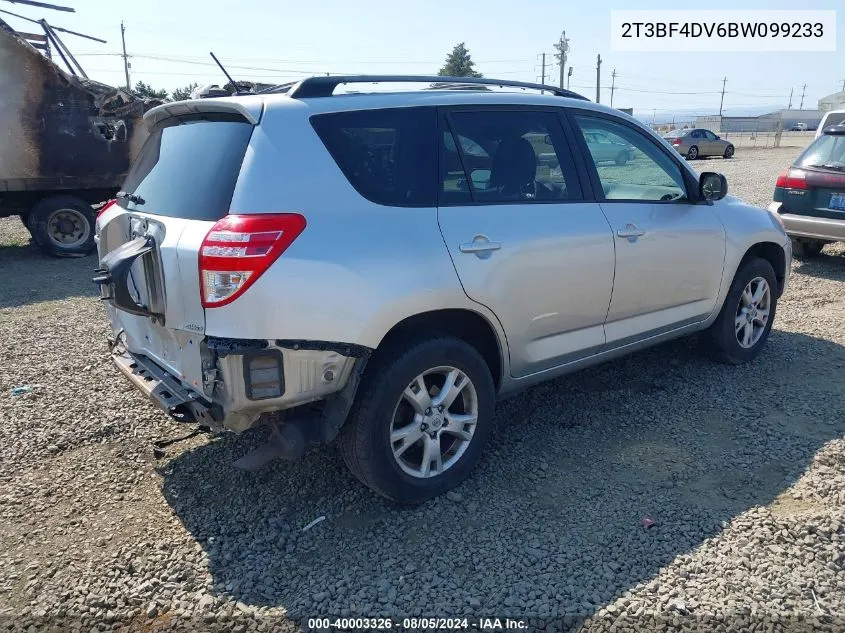 2011 Toyota Rav4 VIN: 2T3BF4DV6BW099233 Lot: 40003326