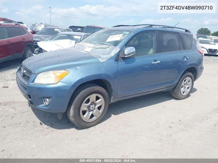 2011 Toyota Rav4 VIN: 2T3ZF4DV4BW090710 Lot: 40031594