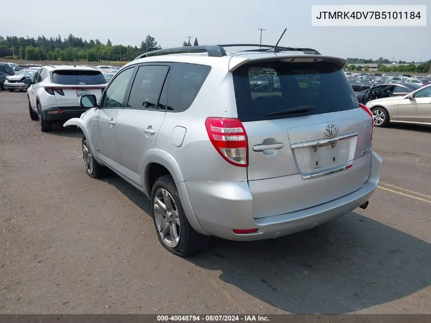 2011 Toyota Rav4 Sport V6 VIN: JTMRK4DV7B5101184 Lot: 40048794