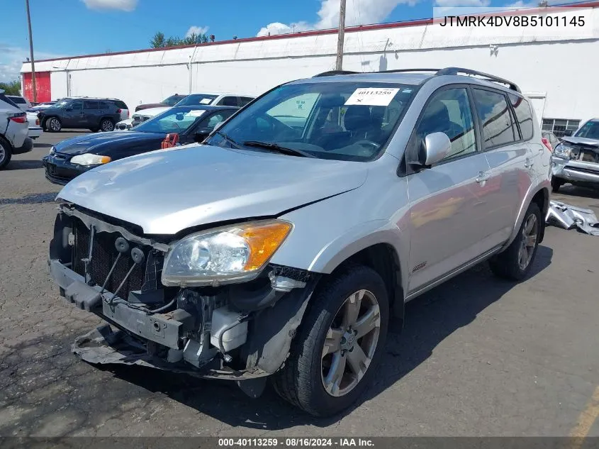 2011 Toyota Rav4 Sport V6 VIN: JTMRK4DV8B5101145 Lot: 40113259