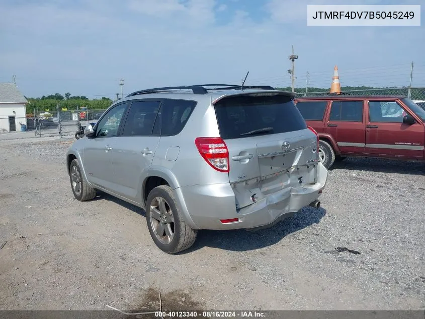 2011 Toyota Rav4 Sport VIN: JTMRF4DV7B5045249 Lot: 40123340