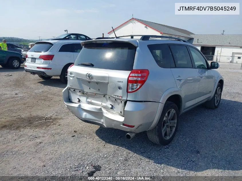 JTMRF4DV7B5045249 2011 Toyota Rav4 Sport