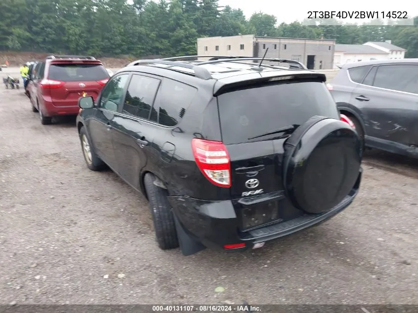 2011 Toyota Rav4 VIN: 2T3BF4DV2BW114522 Lot: 40131107