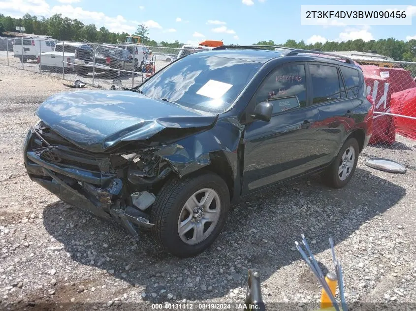 2011 Toyota Rav4 VIN: 2T3KF4DV3BW090456 Lot: 40131112