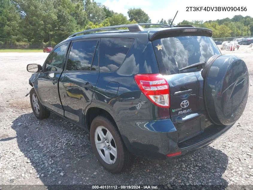 2011 Toyota Rav4 VIN: 2T3KF4DV3BW090456 Lot: 40131112