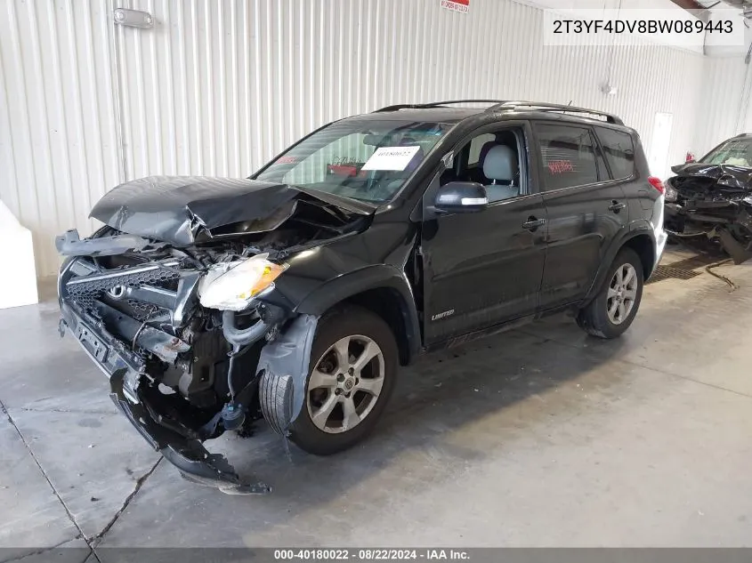 2T3YF4DV8BW089443 2011 Toyota Rav4 Limited