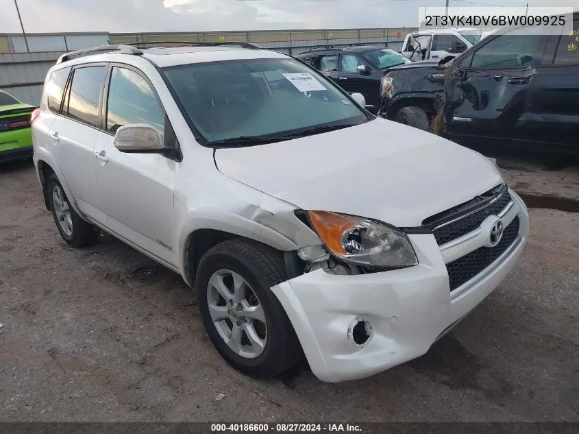 2011 Toyota Rav4 Limited V6 VIN: 2T3YK4DV6BW009925 Lot: 40186600