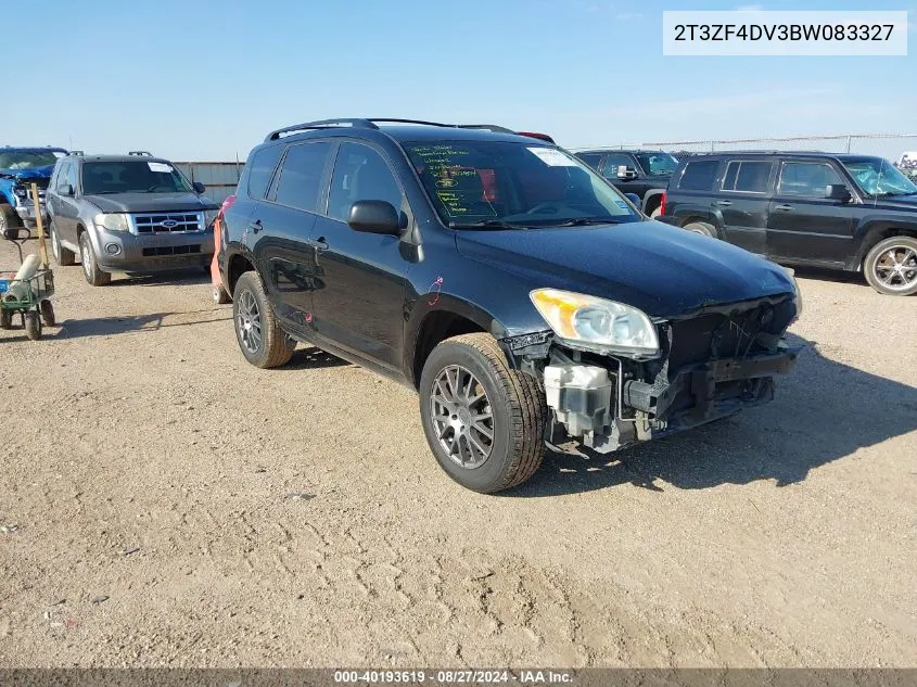 2011 Toyota Rav4 VIN: 2T3ZF4DV3BW083327 Lot: 40193619