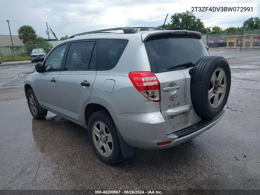 2011 Toyota Rav4 VIN: 2T3ZF4DV3BW072991 Lot: 40200967