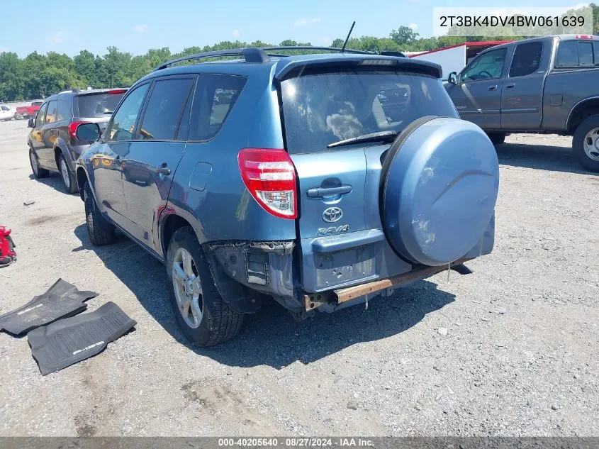 2011 Toyota Rav4 Base V6 VIN: 2T3BK4DV4BW061639 Lot: 40205640