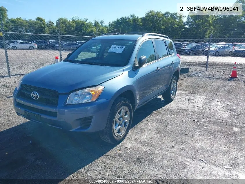 2011 Toyota Rav4 VIN: 2T3BF4DV4BW096041 Lot: 40240082