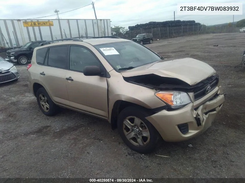 2011 Toyota Rav4 VIN: 2T3BF4DV7BW083932 Lot: 40250574