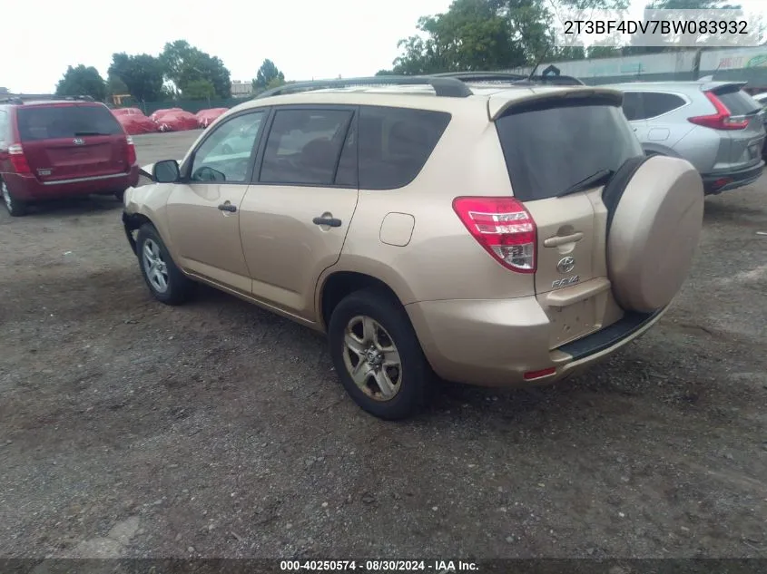 2011 Toyota Rav4 VIN: 2T3BF4DV7BW083932 Lot: 40250574