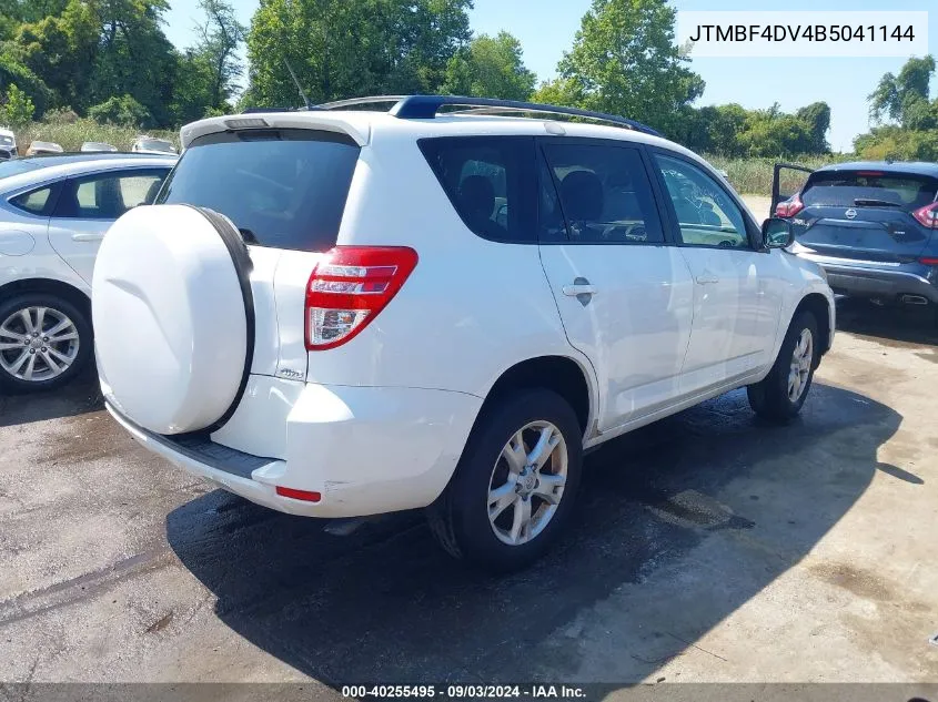 2011 Toyota Rav4 VIN: JTMBF4DV4B5041144 Lot: 40255495