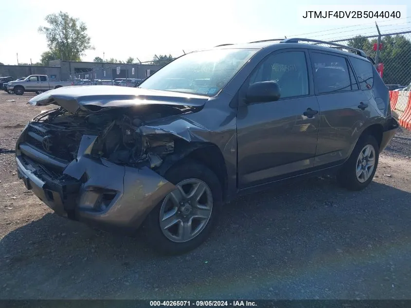 2011 Toyota Rav4 VIN: JTMJF4DV2B5044040 Lot: 40265071