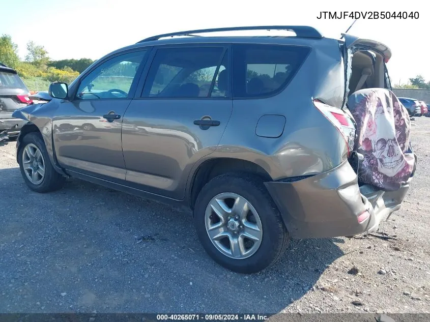 2011 Toyota Rav4 VIN: JTMJF4DV2B5044040 Lot: 40265071