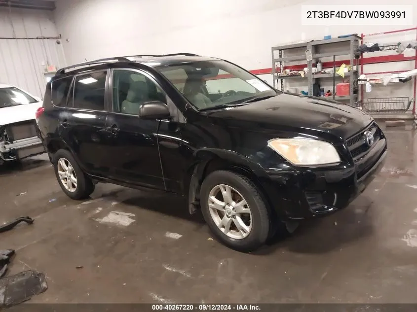 2011 Toyota Rav4 VIN: 2T3BF4DV7BW093991 Lot: 40267220