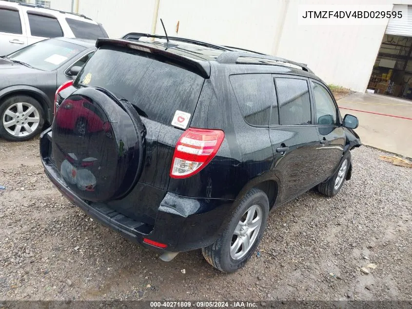 2011 Toyota Rav4 Base (A4) VIN: JTMZF4DV4BD029595 Lot: 40271809